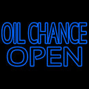 Blue Oil Change Open Handmade Art Neon Sign
