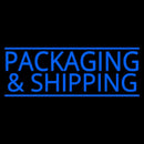 Blue Packaging And Shipping Handmade Art Neon Sign