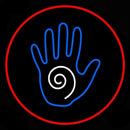 Blue Palm Handmade Art Neon Sign