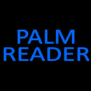 Blue Palm Reader Block Handmade Art Neon Sign