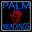 Blue Palm Readings With Red Palm Handmade Art Neon Sign