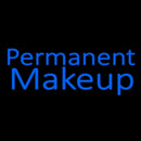 Blue Permanent Makeup Handmade Art Neon Sign