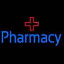 Blue Pharmacy With Medical Logo Handmade Art Neon Sign