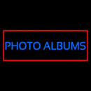Blue Photo Albums With Red Border Handmade Art Neon Sign