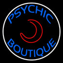 Blue Psychic Boutique White Border Handmade Art Neon Sign