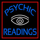 Blue Psychic Readings White Eye Handmade Art Neon Sign