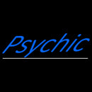 Blue Psychic White Line Handmade Art Neon Sign