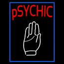 Blue Psychic With Palm Handmade Art Neon Sign