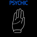 Blue Psychic With Palm Handmade Art Neon Sign