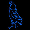 Blue Ravan Logo Handmade Art Neon Sign
