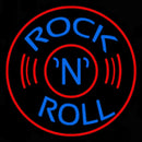 Blue Rock Disc Handmade Art Neon Sign