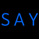Blue Say Handmade Art Neon Sign