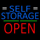 Blue Self Storage With Open 2 Handmade Art Neon Sign