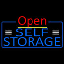 Blue Self Storage With Open 4 Handmade Art Neon Sign
