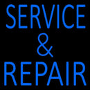 Blue Service And Repair 1 Handmade Art Neon Sign