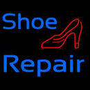 Blue Shoe Repair Sandal Handmade Art Neon Sign