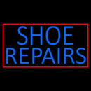 Blue Shoe Repairs With Border Handmade Art Neon Sign