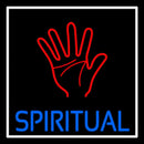 Blue Spiritual Handmade Art Neon Sign