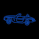 Blue Sport Car Handmade Art Neon Sign