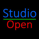 Blue Studio Red Open 2 Handmade Art Neon Sign