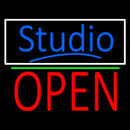 Blue Studio With Open 1 Handmade Art Neon Sign