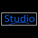 Blue Studio With White Border Handmade Art Neon Sign