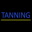 Blue Tanning Yellow Line Handmade Art Neon Sign