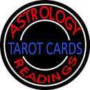 Blue Tarot Cards Red Astrology Readings Handmade Art Neon Sign