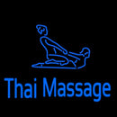Blue Thai Massage Logo Handmade Art Neon Sign