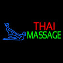 Blue Thai Massage Logo Handmade Art Neon Sign