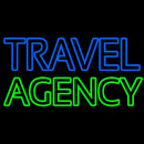 Blue Travel Green Agency Handmade Art Neon Sign