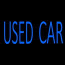 Blue Used Car Block Handmade Art Neon Sign