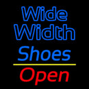 Blue Wide Width Shoes Open Handmade Art Neon Sign