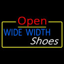 Blue Wide Width White Shoes Open Handmade Art Neon Sign