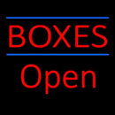 Boxes Double Line Open Handmade Art Neon Sign