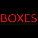 Boxes Yellow Line Handmade Art Neon Sign