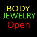 Body Jewelry Open Red Handmade Art Neon Sign