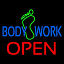 Body Work Open Handmade Art Neon Sign