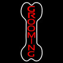 Bone Grooming Vertical Handmade Art Neon Sign