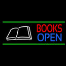 Book Open Logo Handmade Art Neon Sign