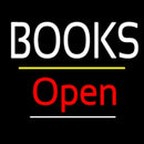 Books Open Yellow Line Handmade Art Neon Sign
