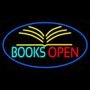 Books Red Open Handmade Art Neon Sign