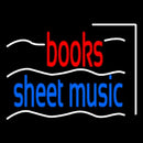 Books Sheet Music Handmade Art Neon Sign