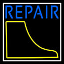 Boot Repair With White Border Handmade Art Neon Sign