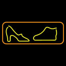Boot Sandal Orange Border Handmade Art Neon Sign