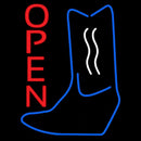 Boots Logo Open Handmade Art Neon Sign