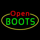 Boots Open With Border Handmade Art Neon Sign