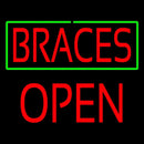 Braces Block Open Handmade Art Neon Sign