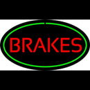 Brakes Green Oval Handmade Art Neon Sign