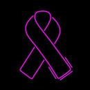 Breast Cancer Ribbon Handmade Art Neon Sign